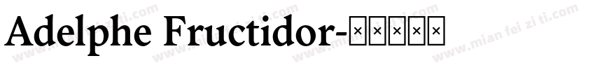 Adelphe Fructidor字体转换